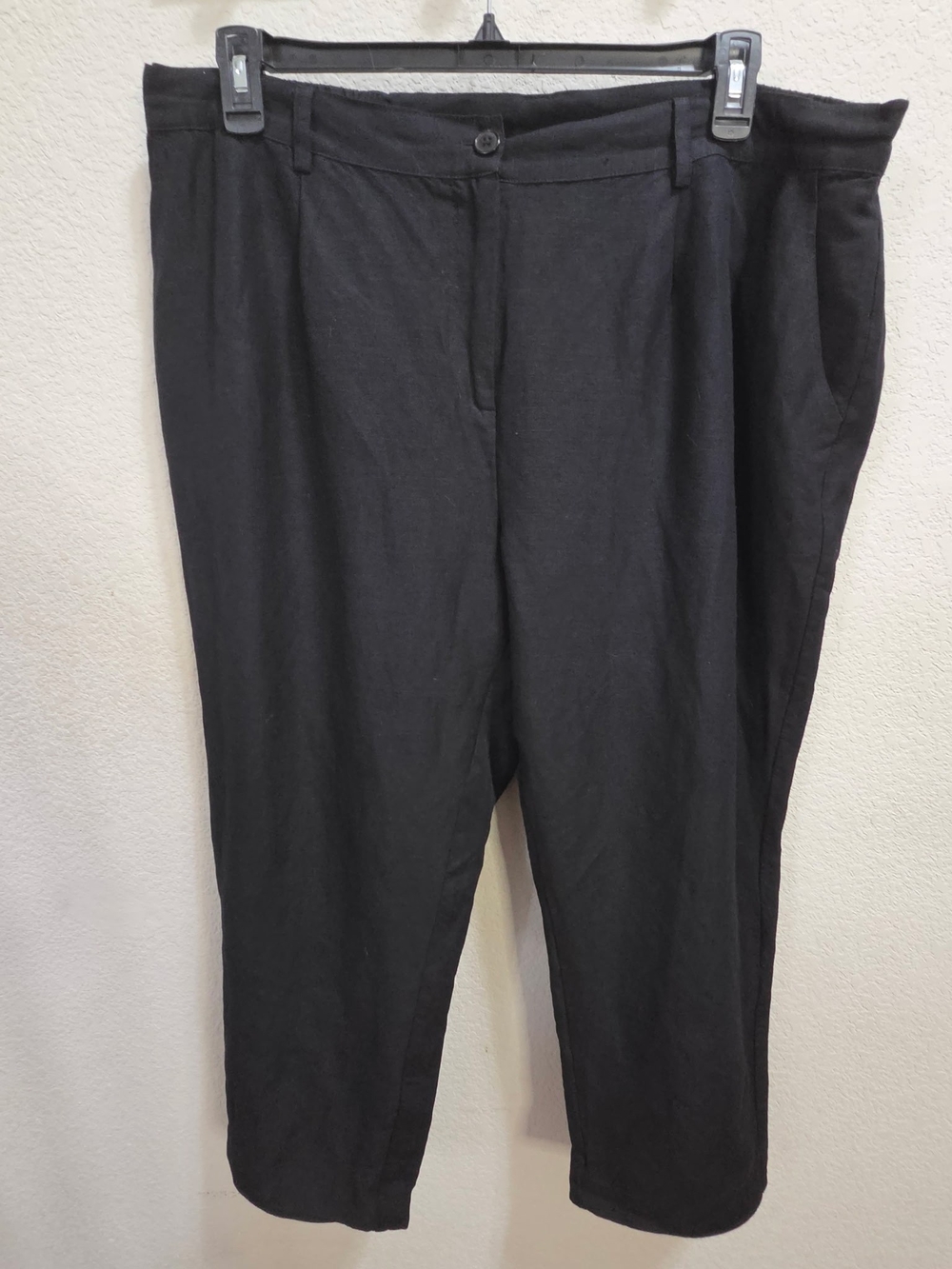 Jessica London Black Men's Dress Pants - Straight Leg